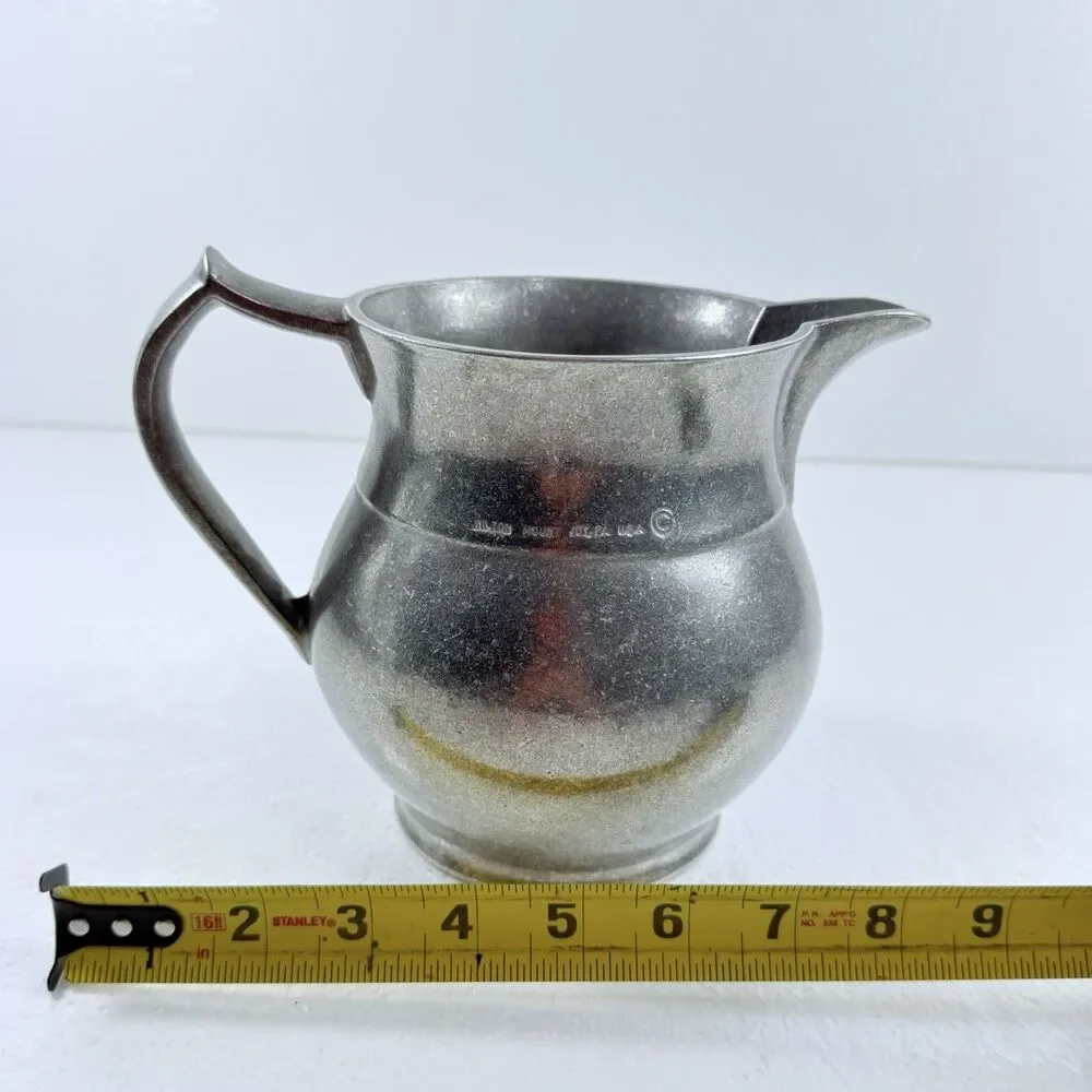 Vintage Wilton Armetale Plough Tavern Pitcher Metal Farmhouse Decor Cottage Core